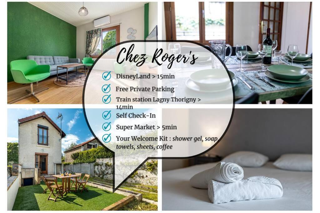 ConchesChez Roger'S 12Min Disneyland Maison Individuelle 70M2别墅 外观 照片